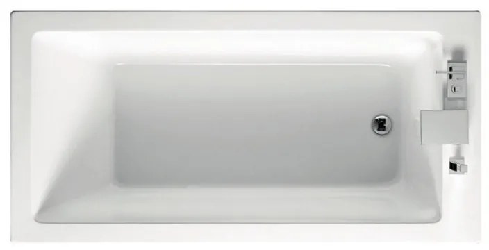 Kamalu - Vasca da bagno 160x75cm in acrilico bianco lucido | KM200