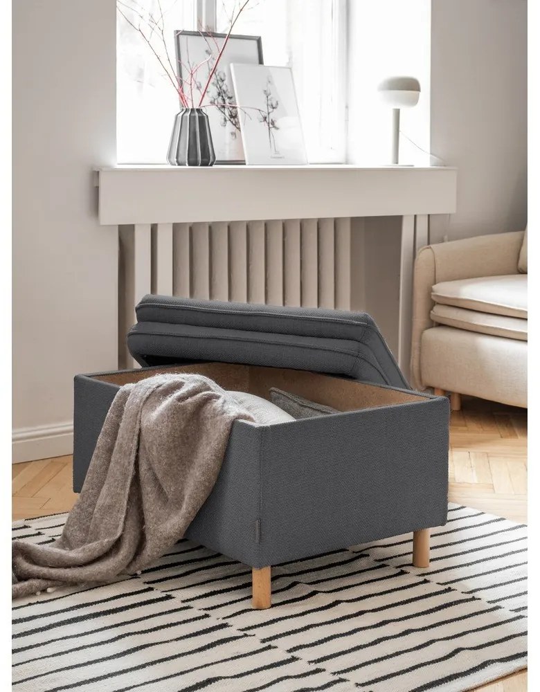 Poggiapiedi grigio scuro Simon - Miuform