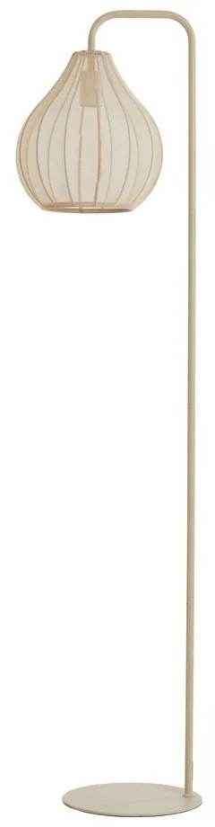 Lampada da terra beige con paralume in tessuto (altezza 156,5 cm) Elati - Light &amp; Living