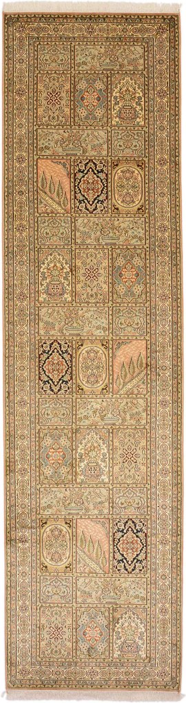 Cashmere Silk Tappeto 80x310 (Indian) Annodato A Mano