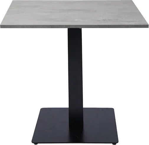 Tavolo da bar ristorante quadrato 80x80 cm con piano laminato Cemento H 75