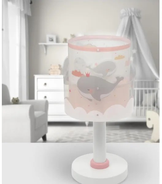 Dalber 61171S - Lampada per bambini WHALE DREAMS 1xE14/8W/230V rosa