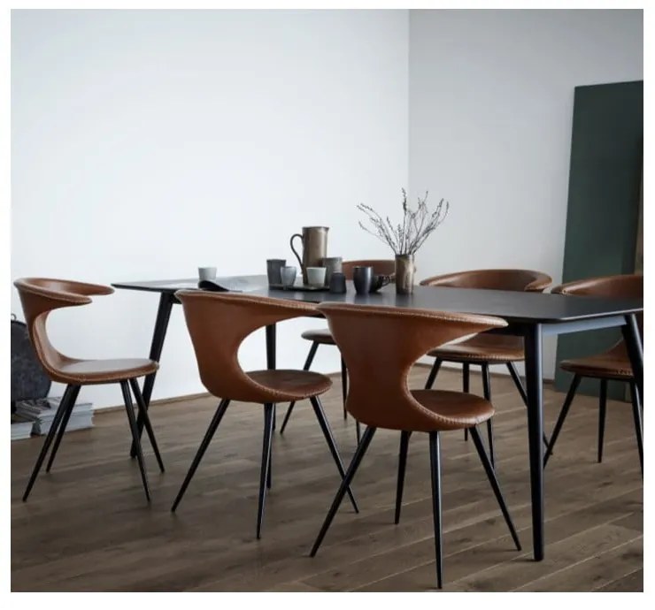 Sedia in similpelle marrone Flair - DAN-FORM Denmark