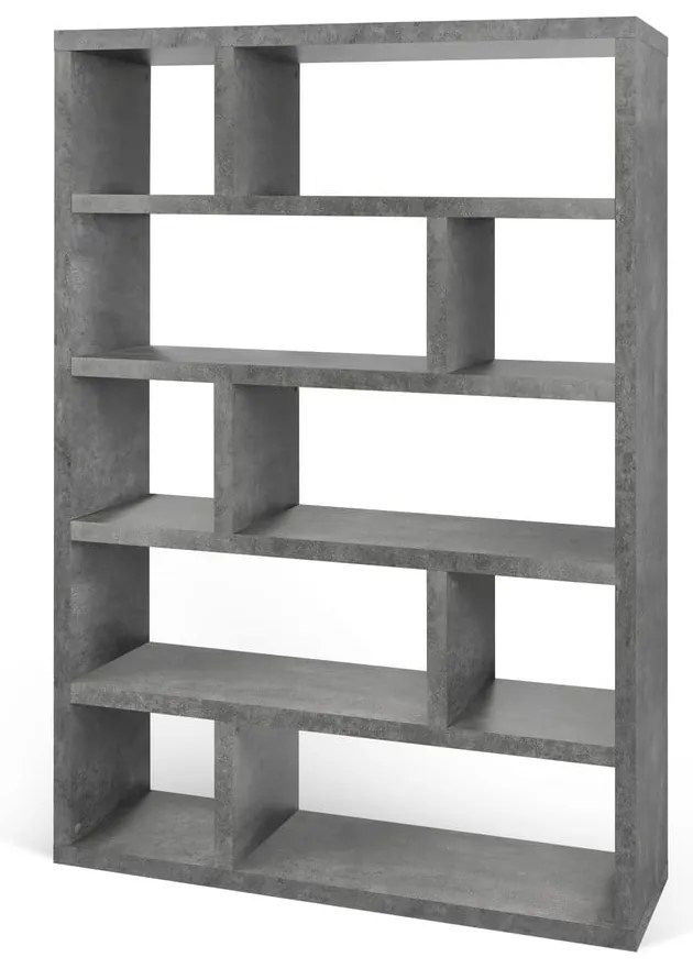 Libreria grigia in cemento 120x173 cm Dublin - TemaHome