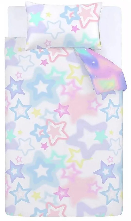 Biancheria da letto singola per bambini 135x200 cm Ombre Stars - Catherine Lansfield