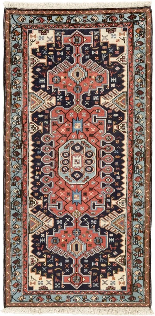 Persian Tappeto 100 x 200 (Iran) Annodato A Mano