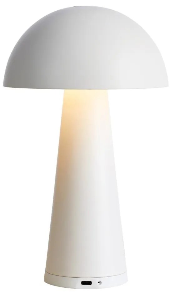 Markslöjd 108656 - Lampada LED dimmerabile ricaricabile FUNGI LED/1,5W/5V IP44 bianco
