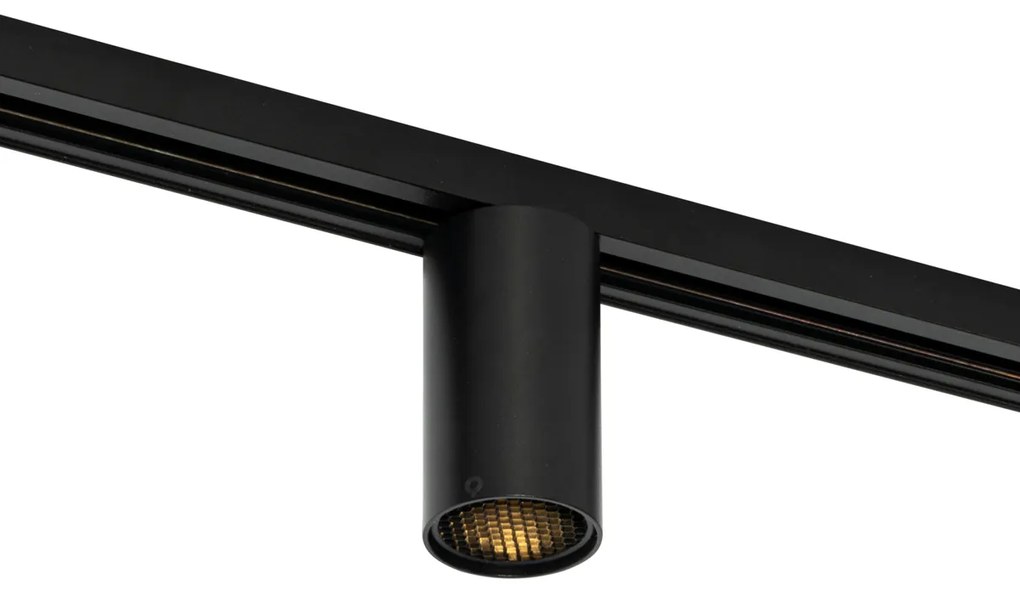 Faretto moderno nero per sistema a binario monofase GU10 50mm - Iconic Ruby Honey