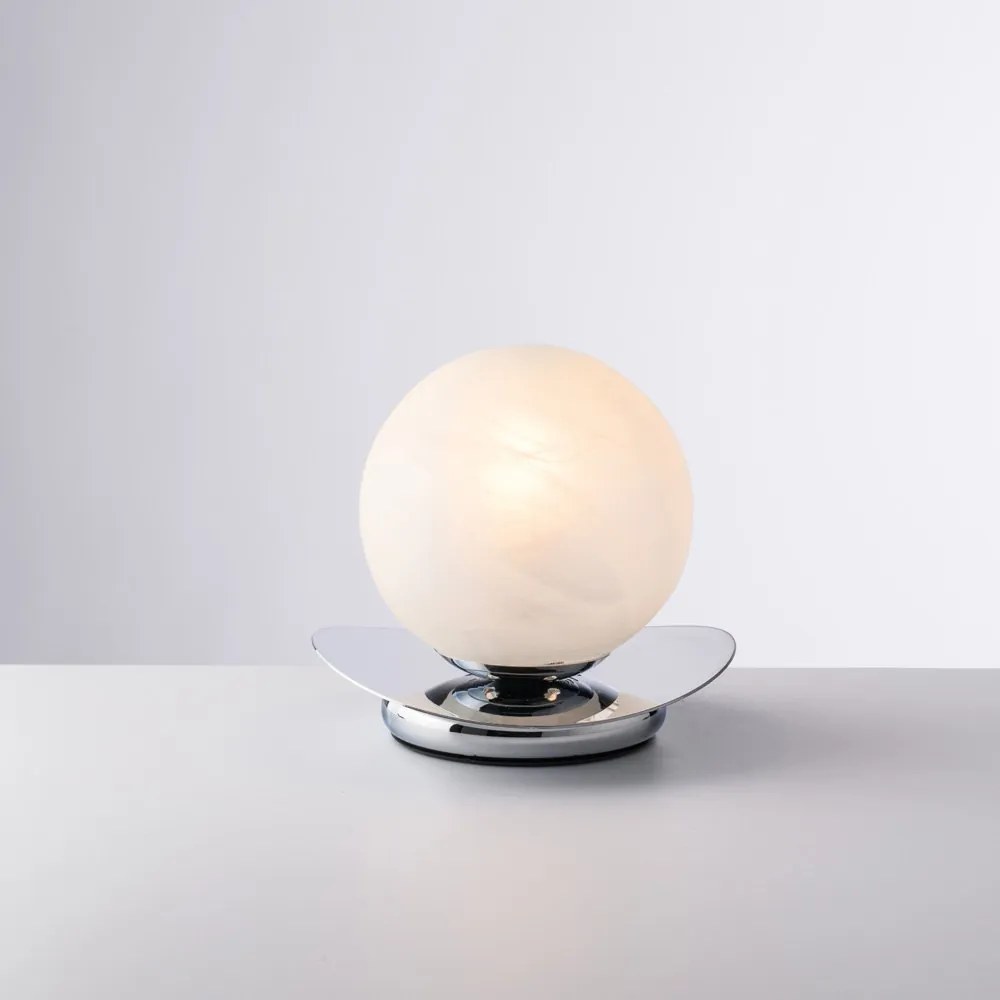 Lumetto Contemporaneo Selene Metallo Cromo 1 Luce E14