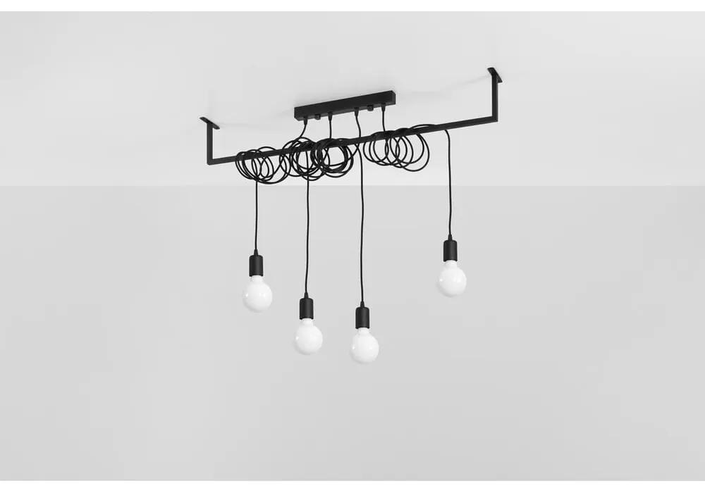 Lampada a sospensione nera, lunghezza 100 cm Vakors - Nice Lamps