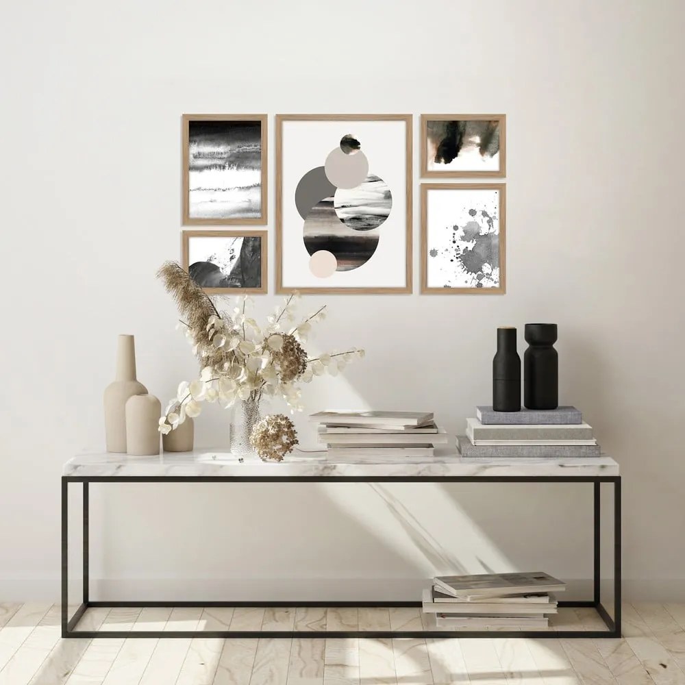 Dipinti in set di 5 pezzi 30x40 cm Planets - Malerifabrikken