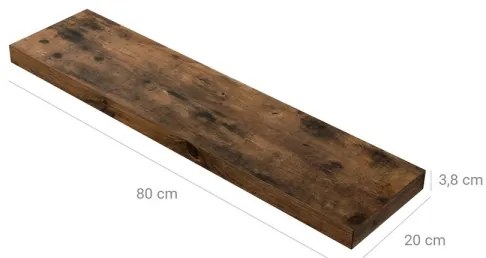 Mensola da parete SHELFY marrone