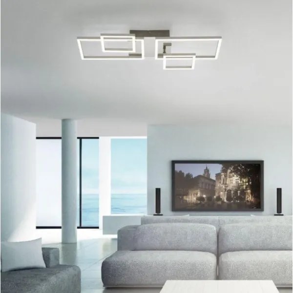 Leuchten Direkt 14030-55 - Lampadario LED da superficie IVEN 2xLED/12W/230V + 2xLED/5,5W