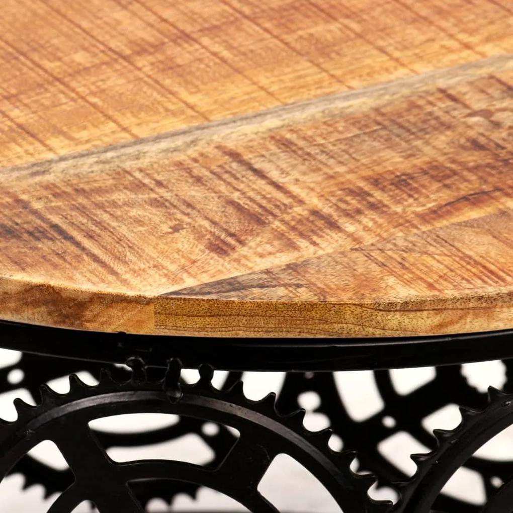 Tavolino da caffè in legno massello di mango 60x40 cm