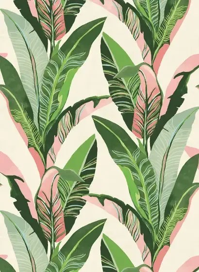 Bananenblätter Wandbild Miami von Eijffinger - 384601