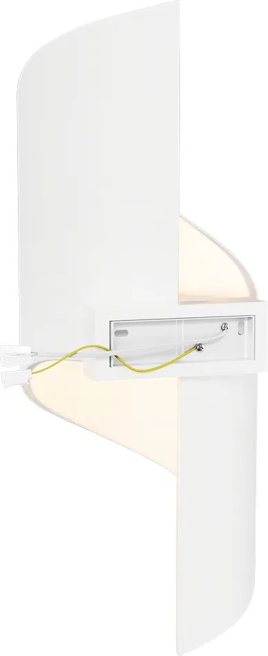 Applique da Parete G9 a Spirale in Gesso Pitturabile