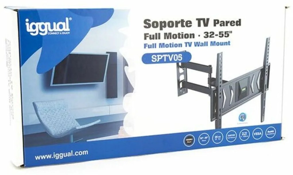 Supporto TV iggual SPTV05 IGG314630 32"-55" 25 kg