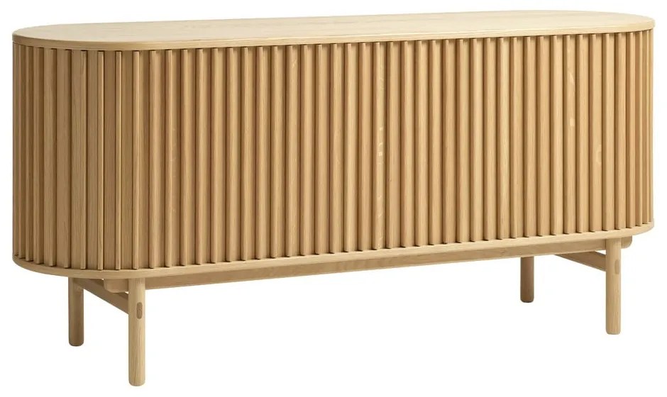 Cassettiera bassa in rovere naturale 160x73 cm Carno - Unique Furniture