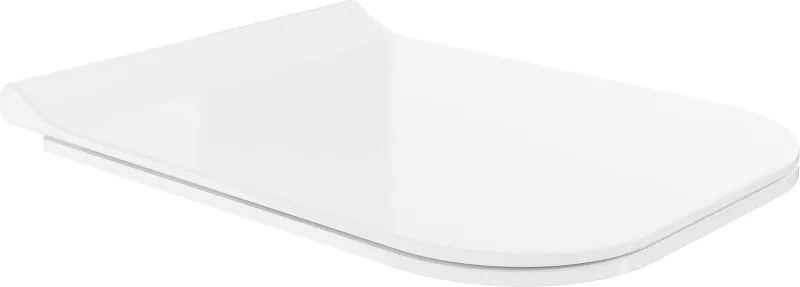 Mexen sedile a caduta lenta slim, duroplast, bianco lucido - 39070100