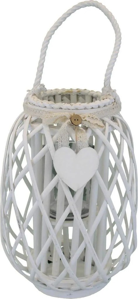 GENEVIEVE - lanterna in vimini tondo 15 x 66 cm