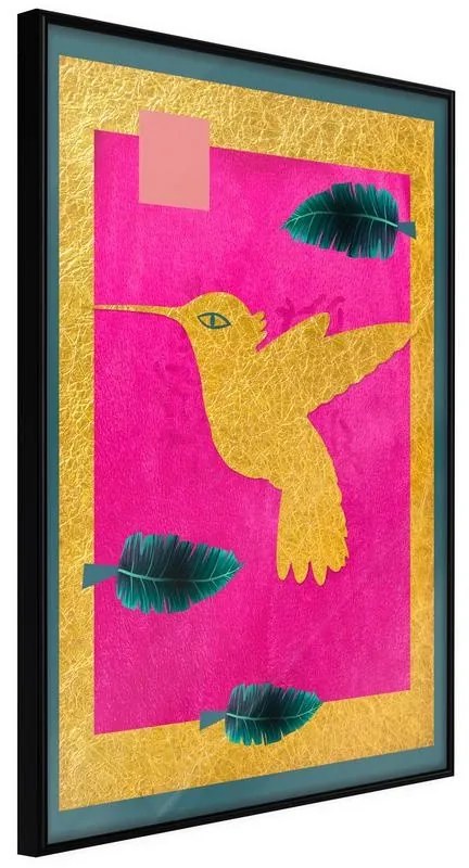 Poster  Native American Hummingbird  Cornice Quadri Cornice nera, Larghezza x Altezza Home decor 20x30