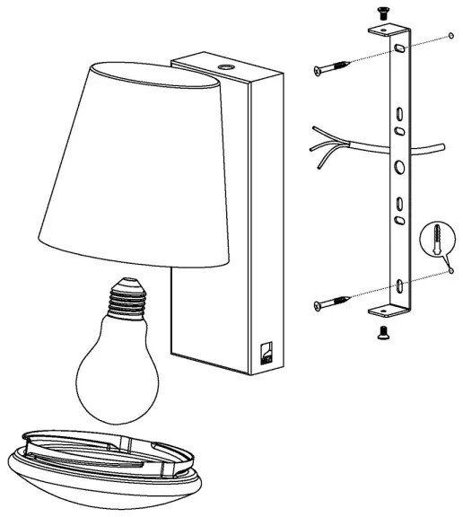 Eglo 97484 - Applique a LED da esterno dimmerabile CALDIERO-C 1xE27/9W/230V