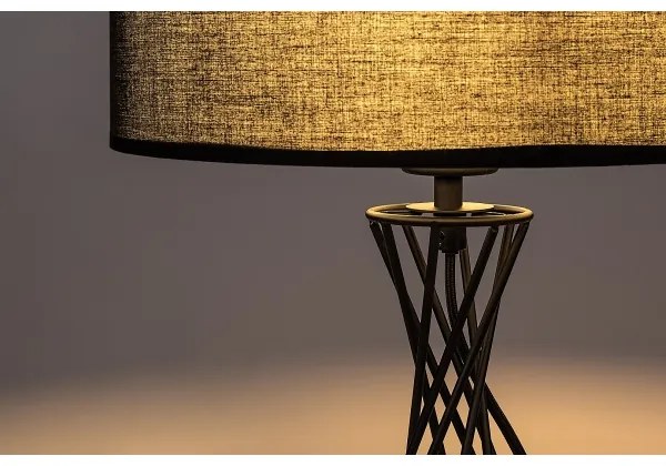 Rabalux 74082 - Lampada da tavolo NIVRA 1xE27/40W/230V nera