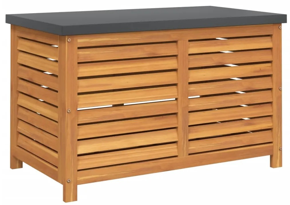 Contenitore da giardino 90x48x55 cm in legno massello di acacia