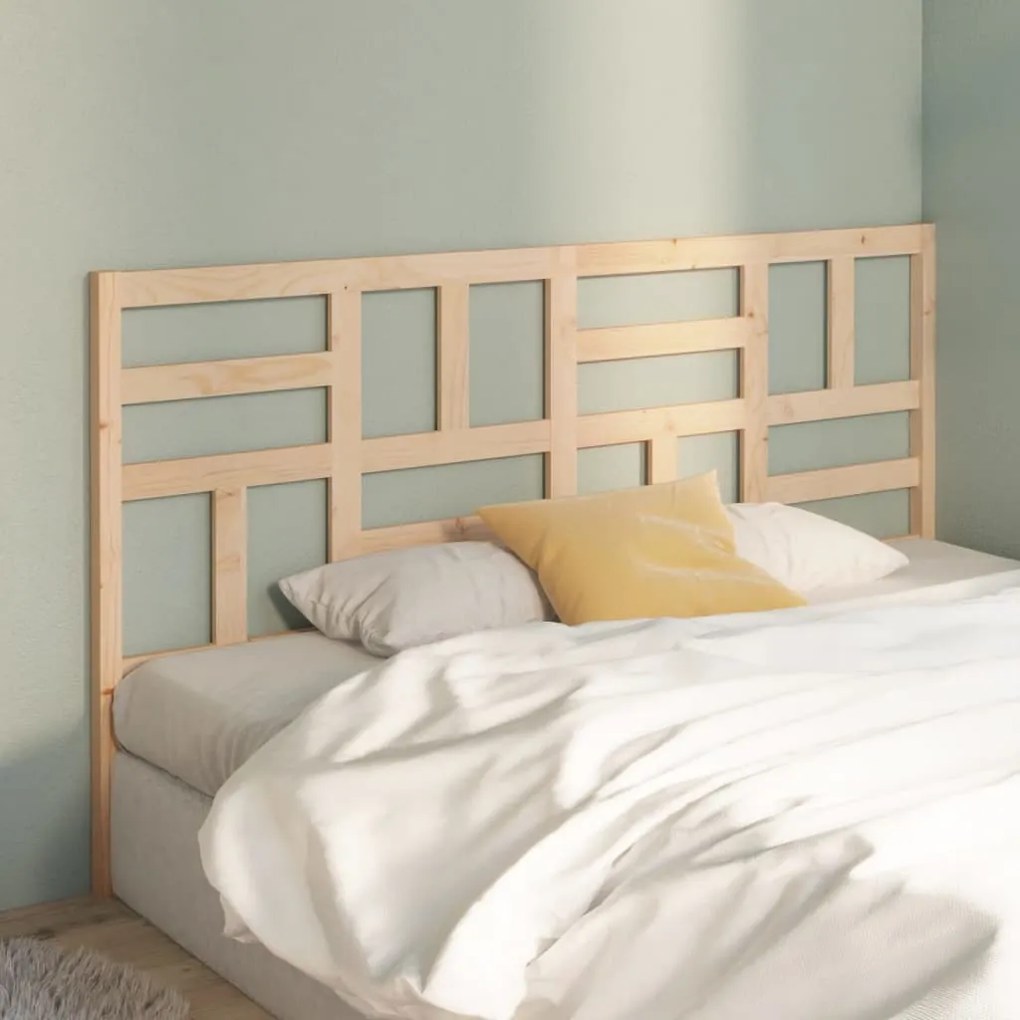 Testiera Per Letto 186x4x100 Cm İn Legno Massello Di Pino /