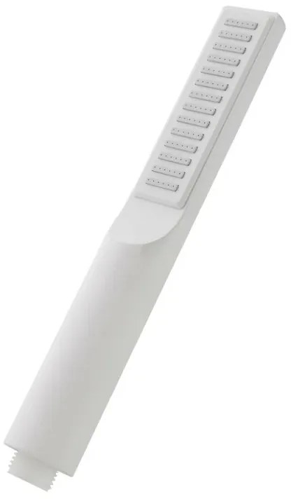 Doccetta monogetto da 23,5 cm bianco opaco in ABS anticalcare Hidra