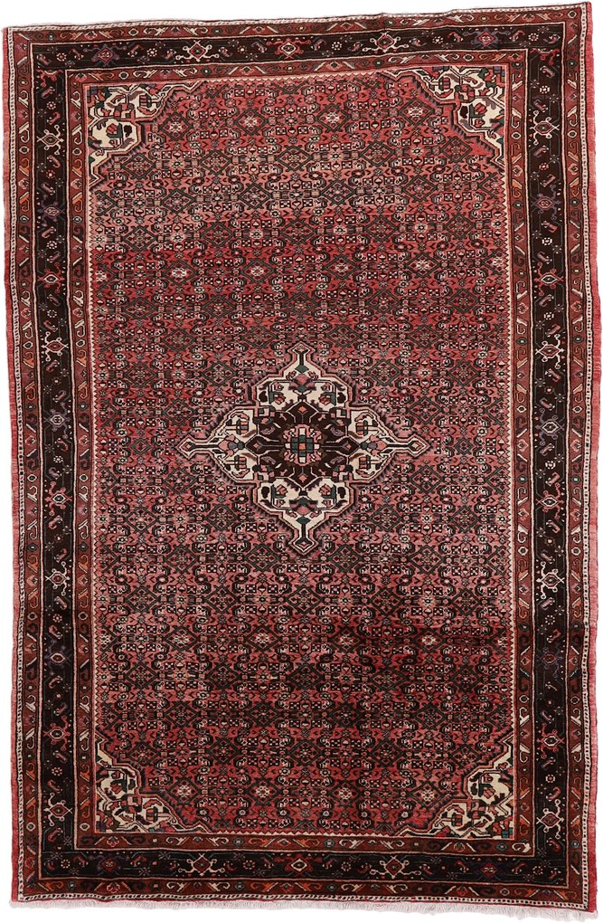 Hosseinabad Tappeto 320 x 210 (Iran) Annodato A Mano