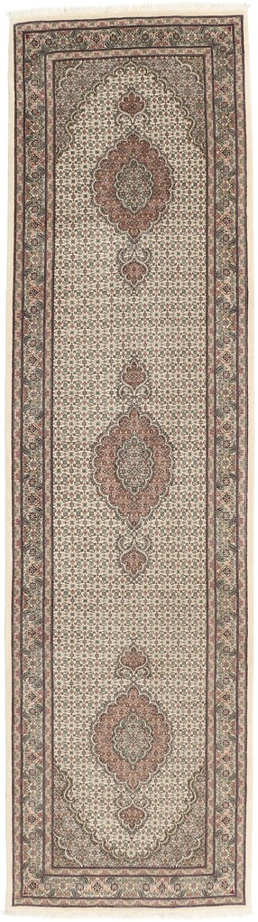 Tabriz Tappeto 90 x 310 (Iran) Annodato A Mano