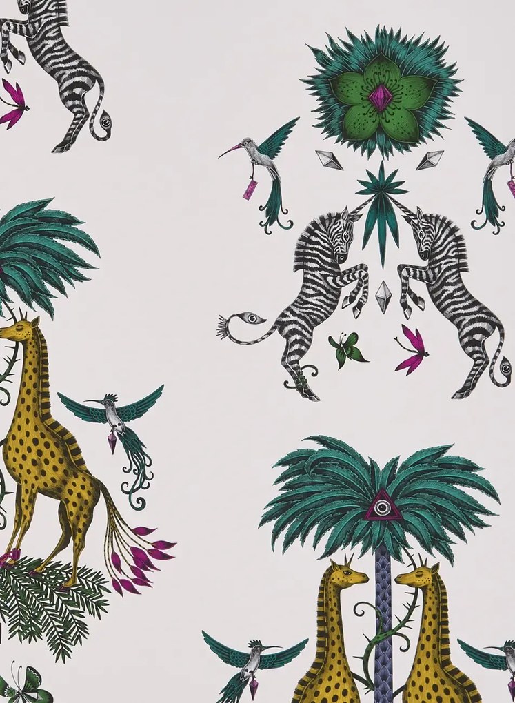 Clarke & Clarke Carta da parati Creatura - Yellow