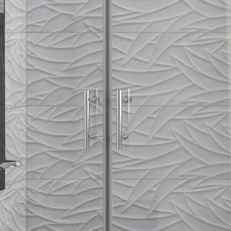 Box doccia 70x70 angolare apertura saloon KS2800-SSN - KAMALU