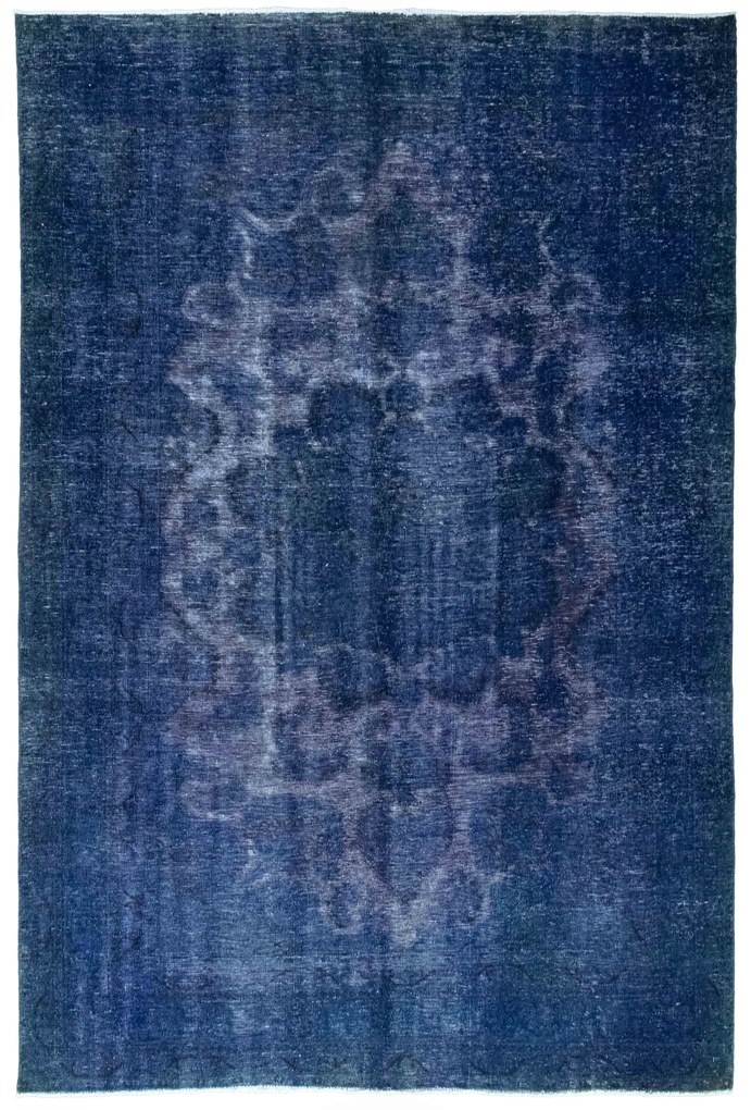 Vintage Tappeto persiano 290x190 Blu (Iran) Annodato A Mano