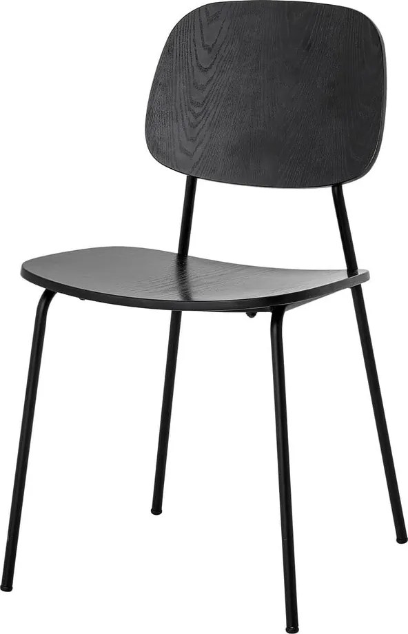 Sedia da pranzo nera Monza - Bloomingville