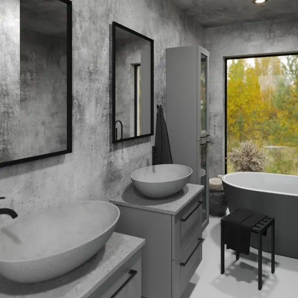 BATH DELUXE 01-060-05-02-00 - Specchio da bagno BORGSTED 60x80 cm nero