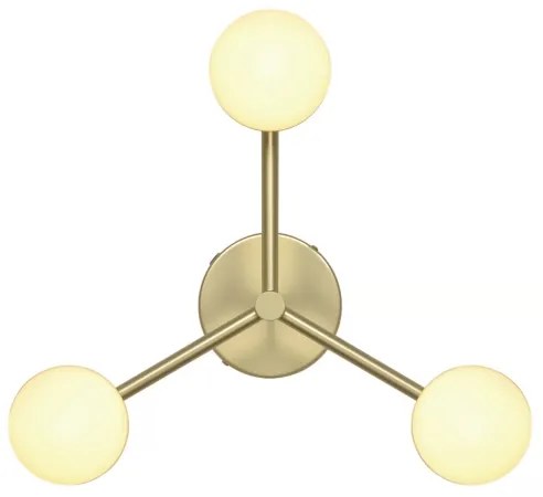 Nordlux - Lampadario a plafone CONTINA 3xG9/5W/230V ottone
