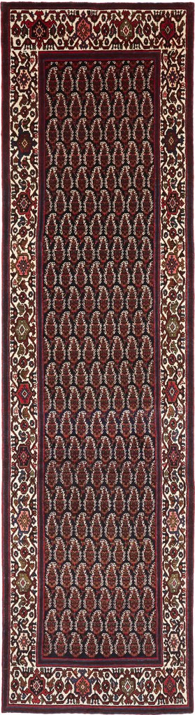 Hamedan Tappeto persiano 410 x 110 Blu (Iran) Annodato A Mano