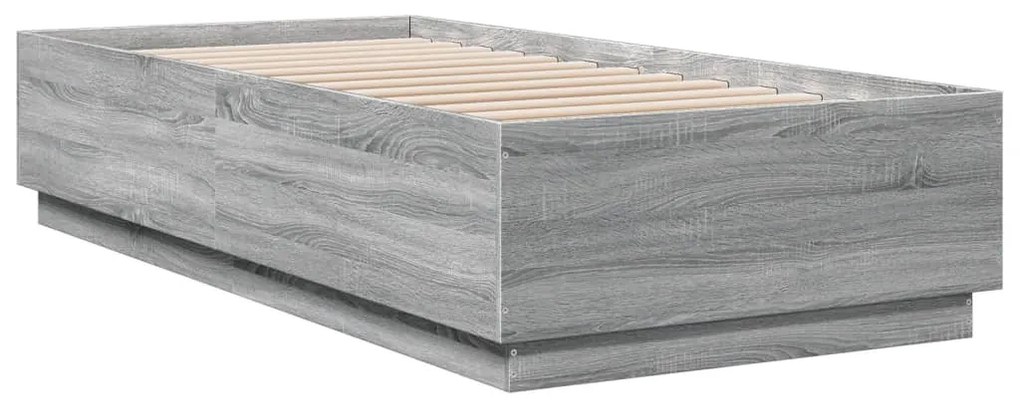 Giroletto luci led grigio sonoma 100x200cm in legno multistrato