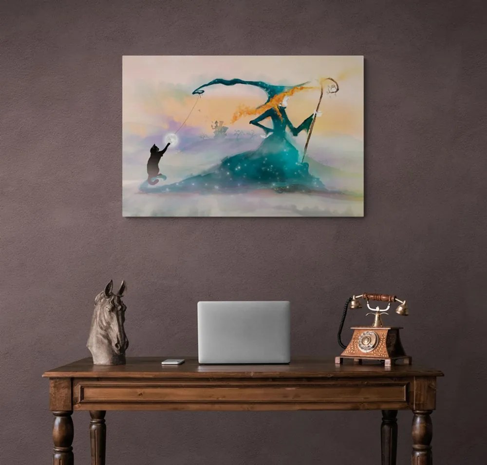 Quadro su tela – Strega disegnata