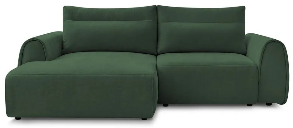 Divano angolare in verde scuro Aden – Bobochic Paris