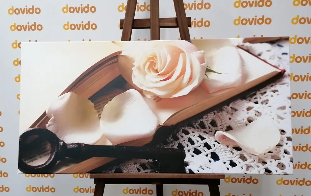 Quadro su tela – Natura morta vintage con chiave
