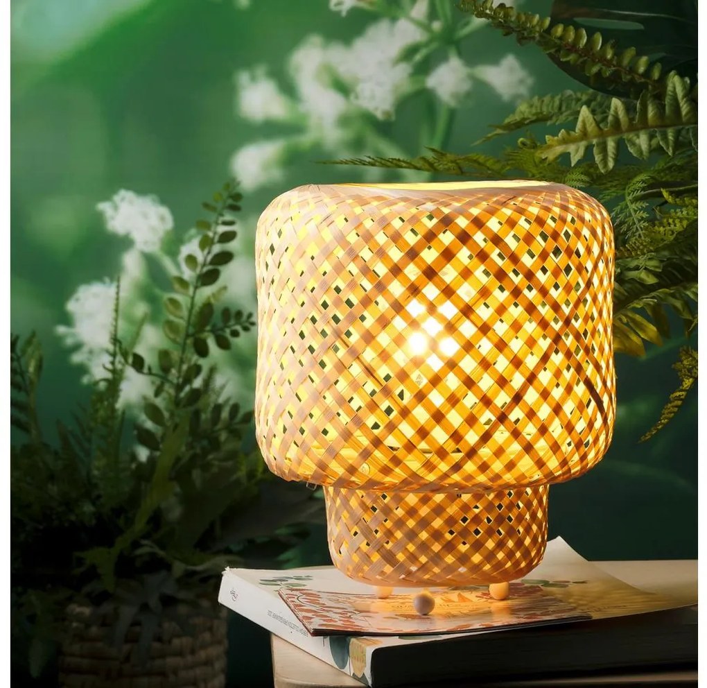 ONLI - Lampada da tavolo BAMBOO 1xE27/22W/230V bambù