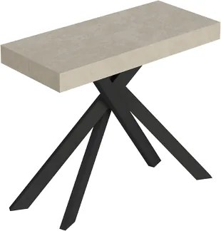 Consolle allungabile Libo Small - Cashmere gambe antracite 90x40/196 cm