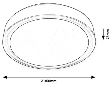 Rabalux - Plafoniera LED RGB dimmerabile con sensore LED/28W/230V + telecomando
