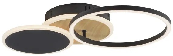 Leuchten Direkt 14116-78 -Plafoniera LED SEVENT LED/25,5W/230V nero/marrone