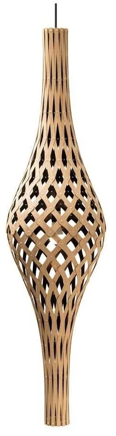 David Trubridge - Nikau Lampada a Sospensione Nero 1 Lato David Trubridge