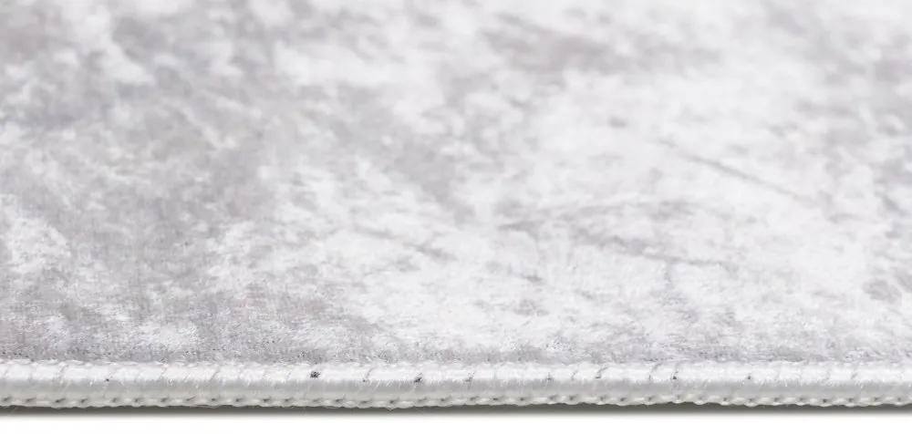 Tappeto moderno grigio con motivo astratto  Larghezza: 80 cm | Lunghezza: 150 cm