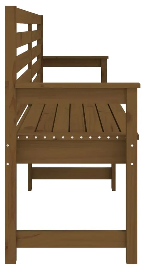 Panca da giardino miele 203,5x48x91,5 cm legno massello di pino